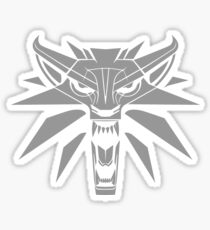 white wolf Sticker