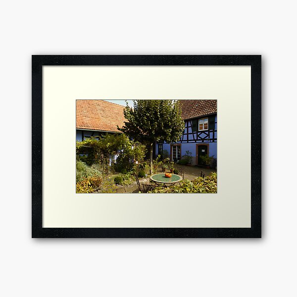 A Garden in Alsace Impression encadrée