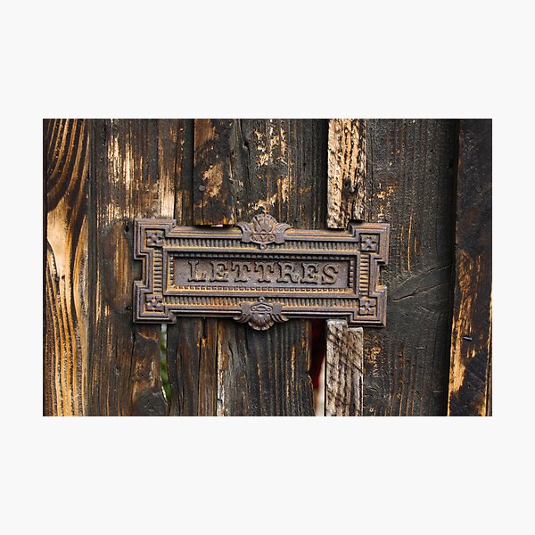 Lettres - Letters Photographic Print