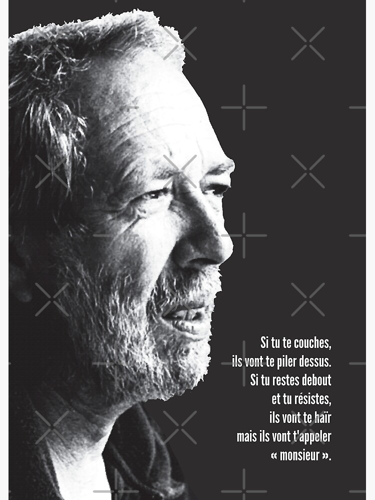 Poster « Pierre Falardeau Separatiste Québec Patriote avec citation "si