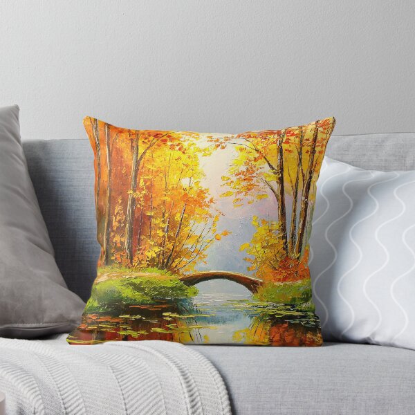 Item preview, Puente en el bosque de otoño designed and sold by Olha Darchuk.