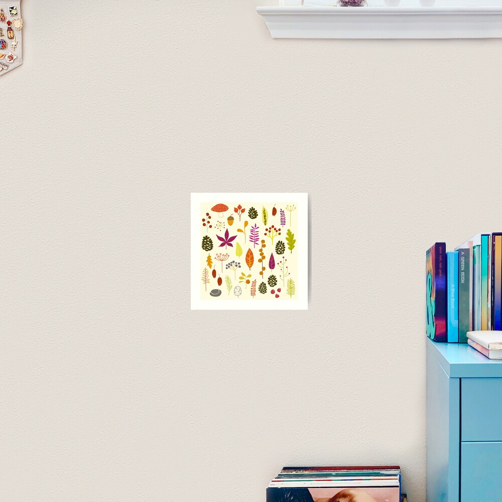 Autumn Fall Nature Bits Art Print