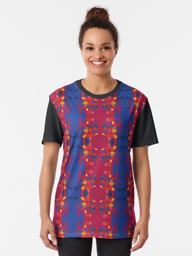 FC Barcelona Abstract Texture Graphic T-Shirt by AsKartongs