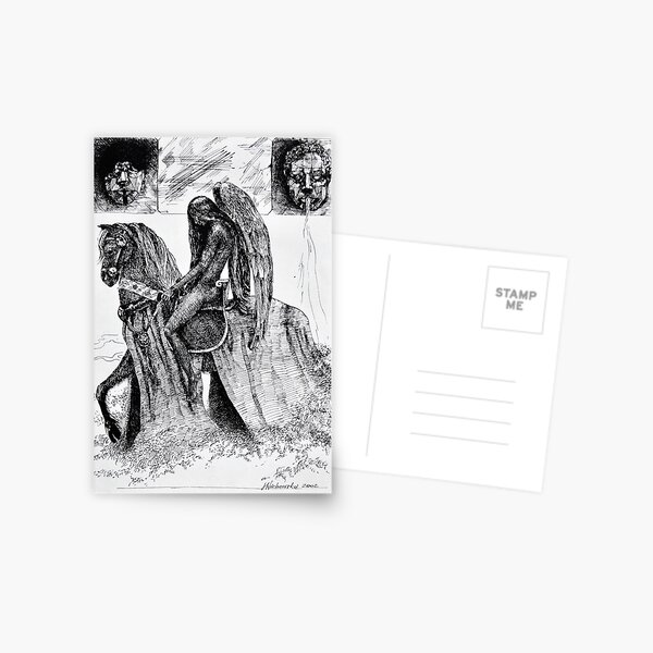 Item preview, The Angel of Sorrow - ink illustration  designed and sold by Donata Zawadzka.