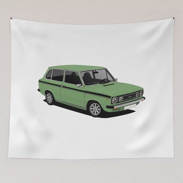 Item preview, DAF 66 Combi - illustration - green designed and sold by knappidesign.