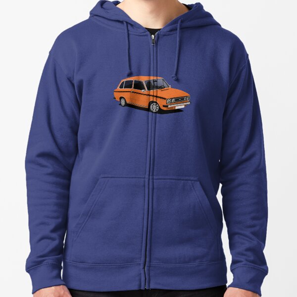 DAF 66 Combi - illustration - orange Veste zippée à capuche