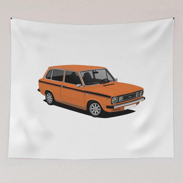 Item preview, DAF 66 Combi - illustration - orange designed and sold by knappidesign.
