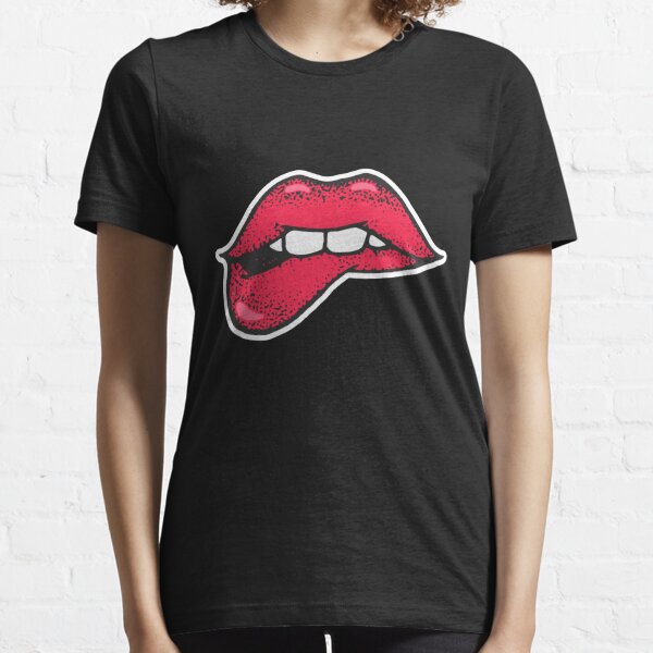 Lip Biting Women's T-Shirts & Tops | Redbubble