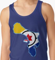 Bonaire Map with Flag of Bonaire Men's Tank Top