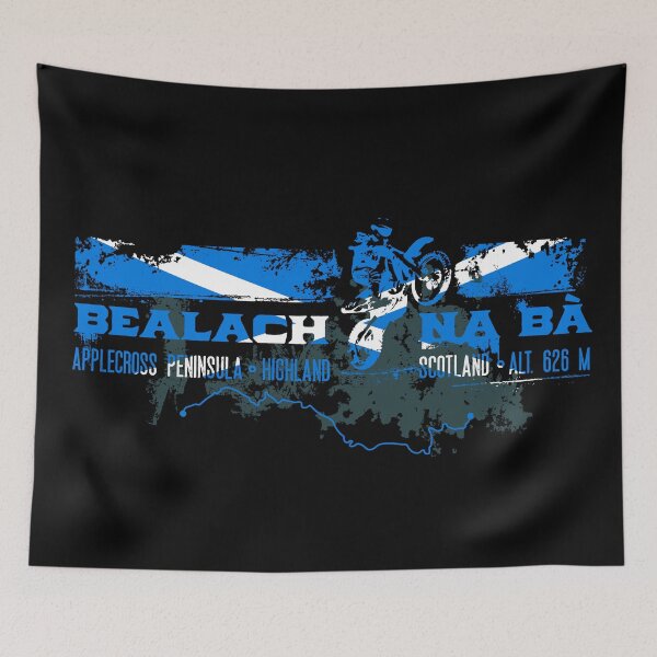 Item preview, Bealach Na Ba Scotland T-shirt + Sticker Motorcycle Design designed and sold by ROADTROOPER.