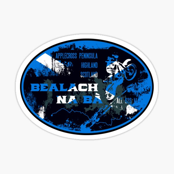Item preview, Bealach Na Ba Scotland T-shirt + Sticker Motorcycle Design designed and sold by ROADTROOPER.