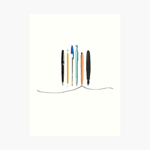 Writing Utensils Art Print