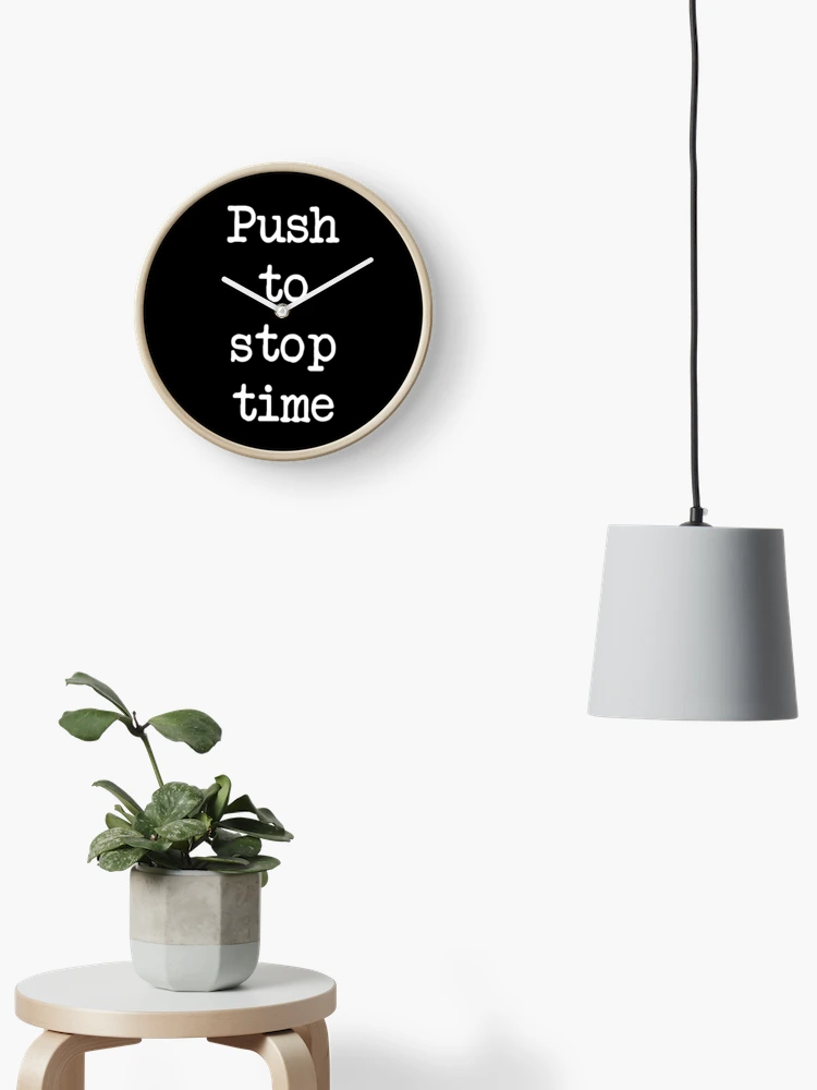 Thumbnail 2 of 4, Clock, Push to stop time designed and sold by schuettelspeer.