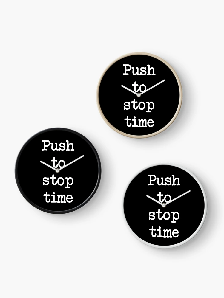 Thumbnail 3 of 4, Clock, Push to stop time designed and sold by schuettelspeer.