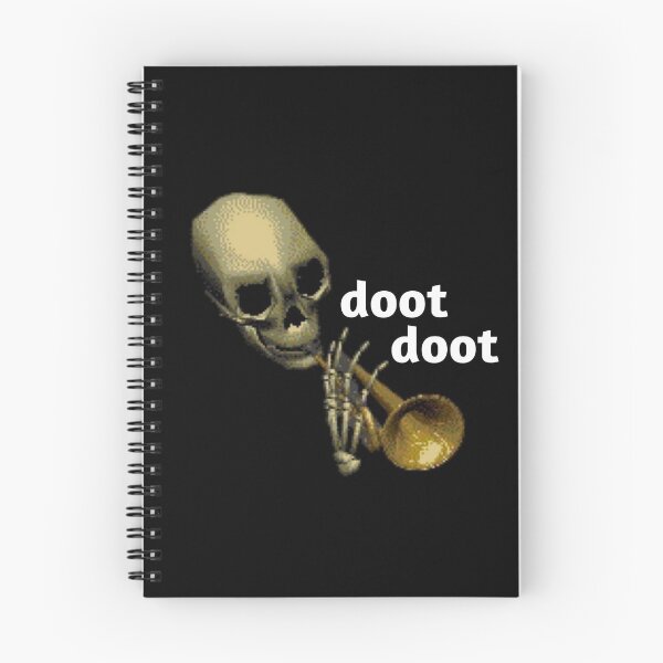 Item preview, Doot trumpet skeleton tee / T-shirt  designed and sold by LuckyLuciano77.