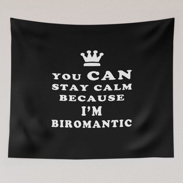 Item preview,  BIROMANTIC YOU CAN STAY CALM BECAUSE I'M BIROMANTIC T-SHIRT designed and sold by asexualise.