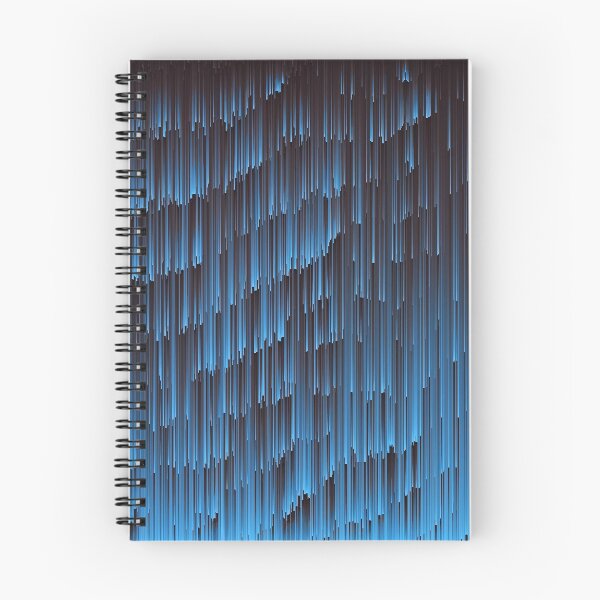 Item preview, Blue Digital Glitch Rain - Glitch Art Print designed and sold by burning.