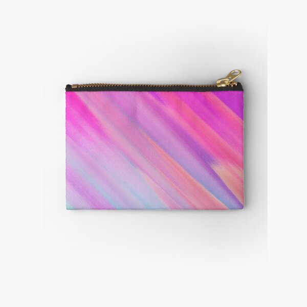 Item preview, Iridescent Pink Distorted Glitch Waves - Glitch Art Print designed and sold by burning.