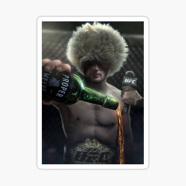 Artikel-Vorschau von Khabib Nurmagomedov Epic UFC Conor Mcgregor Richtiger 12 Whisky, designt und verkauft von Combat Design.