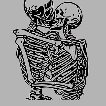 Artwork thumbnail, Kissing skeletons rib cage by House Sparrow