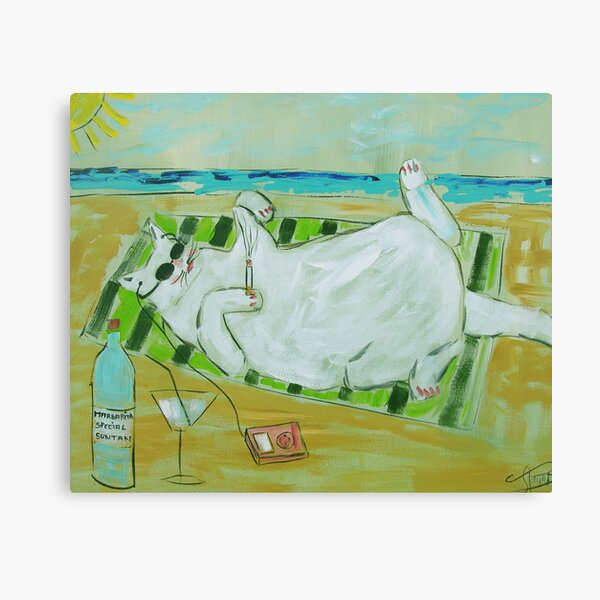 Aperçu de l'œuvre Frenchy taning at the beach créée et vendue par Frederic Payet.