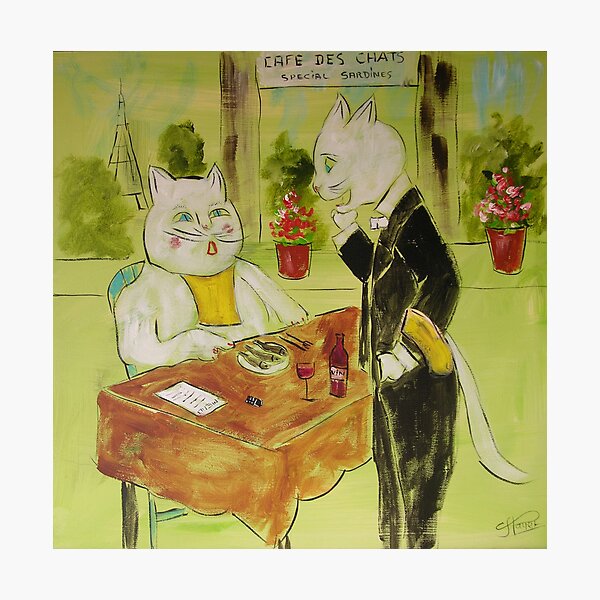 Aperçu de l'œuvre Frenchy at the restaurant créée et vendue par Frederic Payet.