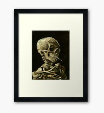 Van Gogh, Skull of a Skeleton with Burning Cigarette, 1885–86 Framed Print
