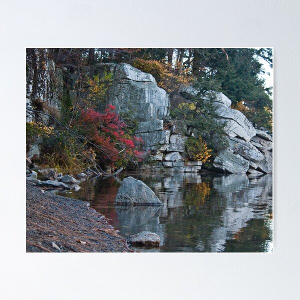 Rocks at Lake Minnewaska Poster