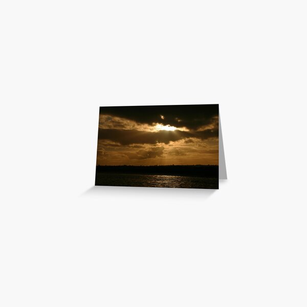 Scary sky at Skerries Greeting Card