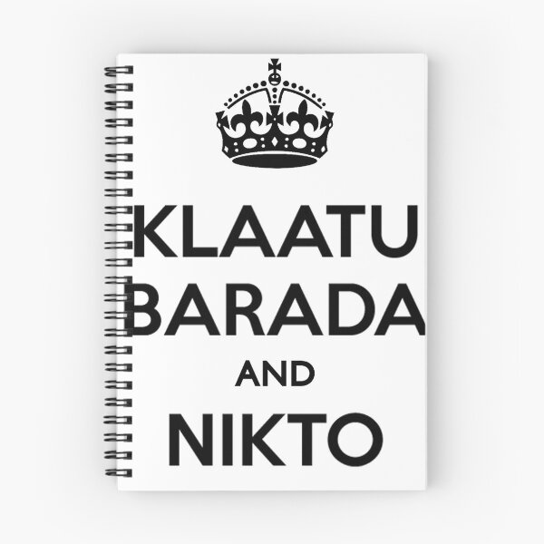 Item preview, Keep Calm and Klaatu Barada Nikto designed and sold by Dinosaurson.
