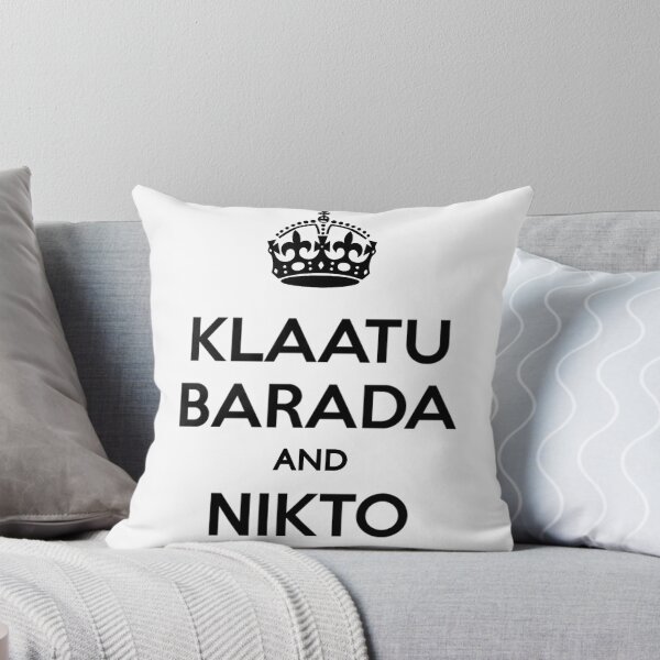 Item preview, Keep Calm and Klaatu Barada Nikto designed and sold by Dinosaurson.