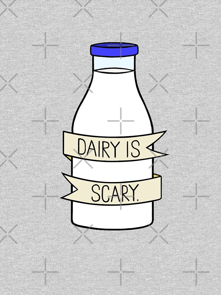 "Dairy is Scary" Pullover Hoodie by BaconPancakes21 Redbubble