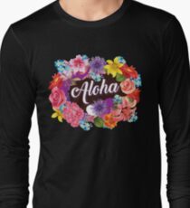 Aloha Art | Cool The Happiest Luau Aloha Design Gift Long Sleeve T-Shirt