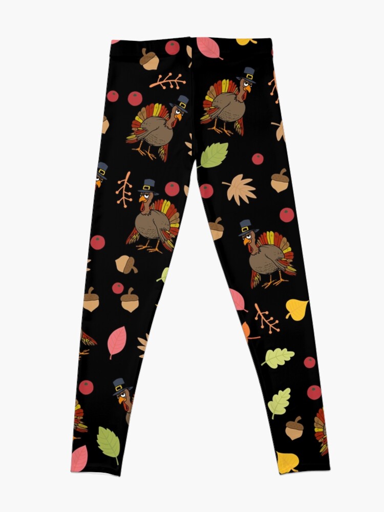 Thanksgiving Turkey pattern Leggings for Sale by ValentinaHramov