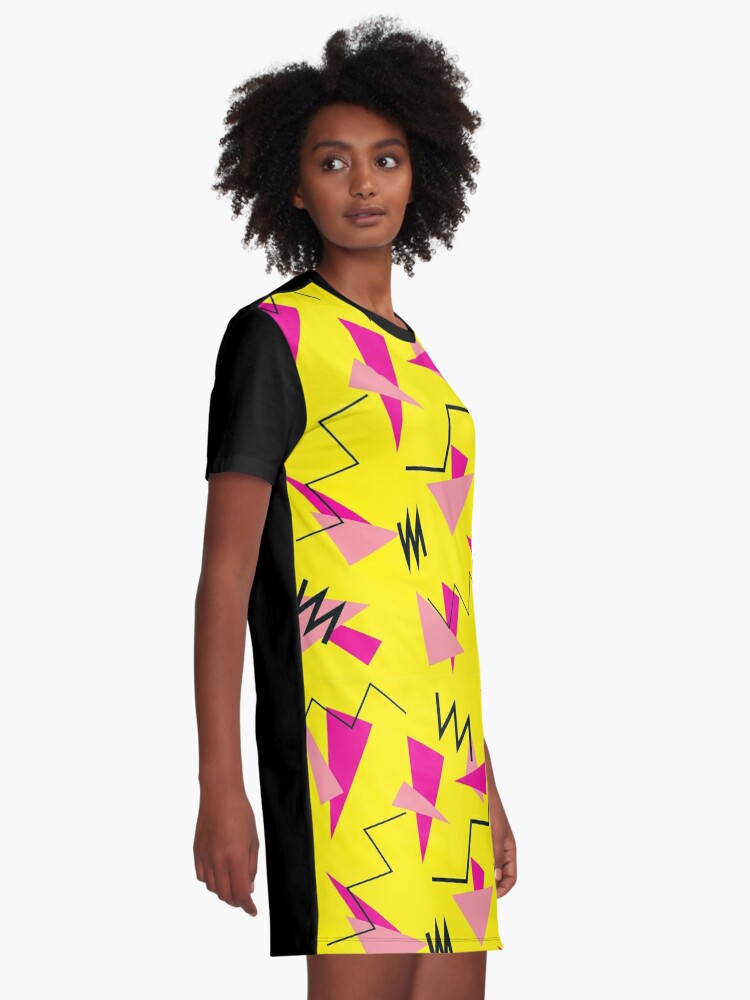 80's 90's Vintage Neon Tumblr Aesthetic Pattern Graphic T-Shirt Dress for  Sale by ChronoDesigns