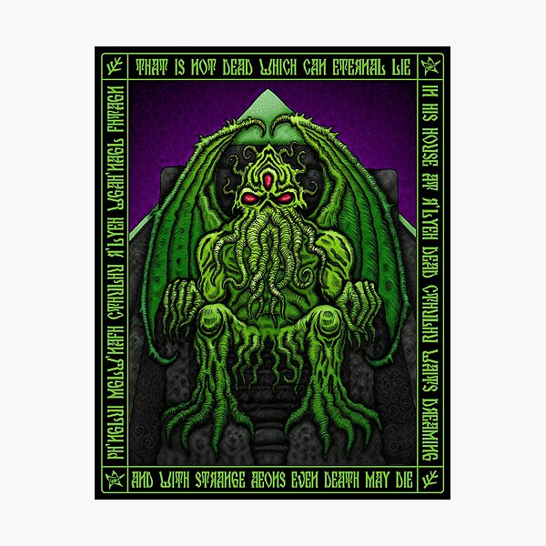 Cthulhu Icon 2 - Azhmodai 2018 Photographic Print