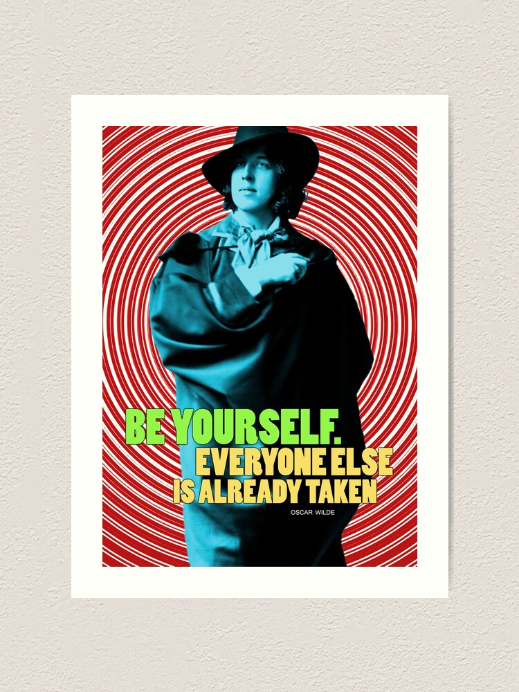 Alternate view of Oscar Wilde Quote 2 Art Print