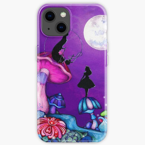 Alice in Wonderland and Caterpillar iPhone Soft Case