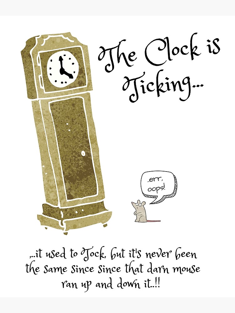 the-clock-is-ticking-poster-by-reikiricci-redbubble