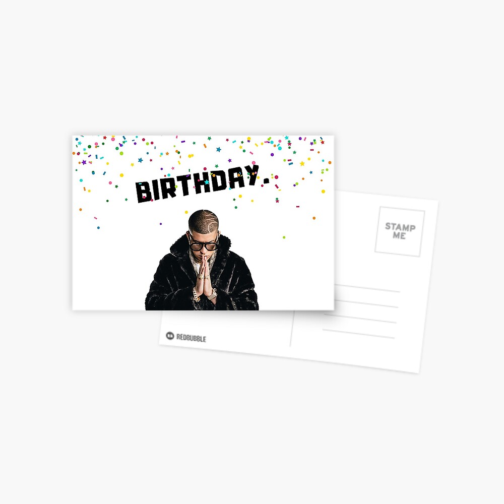 Carte De Vœux Bad Bunny Anniversaire Par Avit1 Redbubble