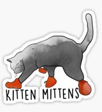 Kitten Mittens Sticker