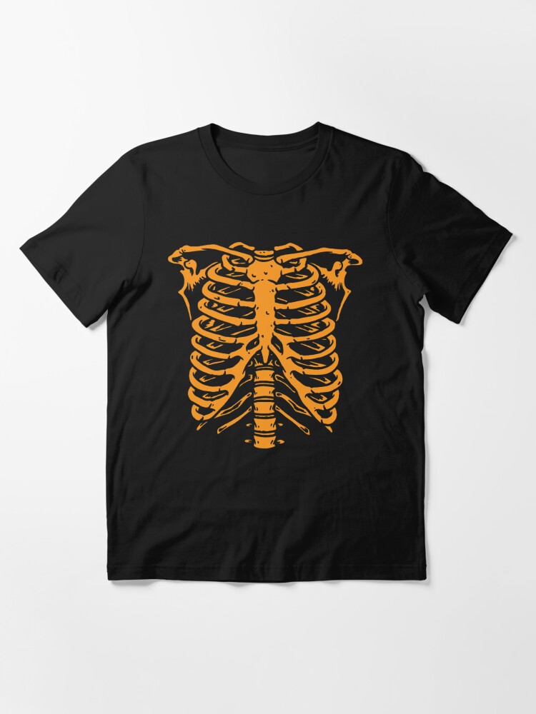 Buy 'Spooky Ribcage Skeleton Orange' by RetroGear as a T-Shirt, Classic T- Shirt, Tri-blend T…