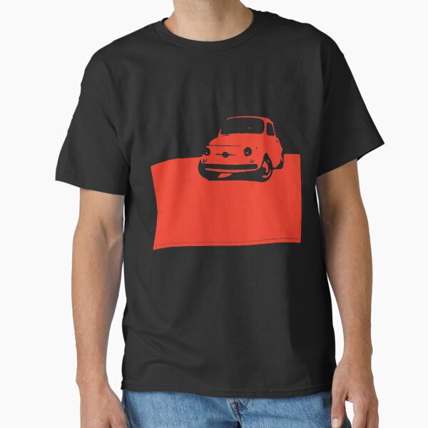 Fiat 500, 1959 - Red on black Classic T-Shirt