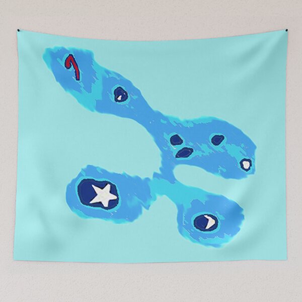 Item preview, Cook Islands Map with Cook Islands Flag designed and sold by Havocgirl.