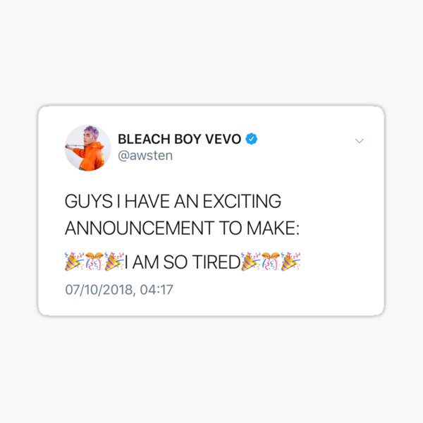 awsten knight tweet Sticker
