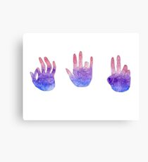 Mudra watercolor Canvas Print
