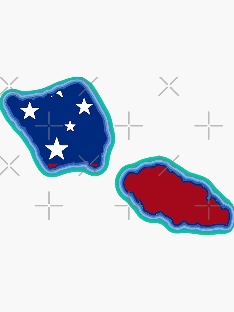 "Samoa Map with Samoan Flag" Sticker for Sale by Havocgirl Redbubble