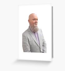 Disguised Creed at Dwight and Angela's wedding Greeting Card