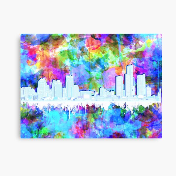 detroit skyline Canvas Print