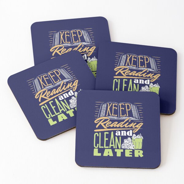 Item preview, Reading Lover Funny Clean Later Quote Gifts designed and sold by jaygo.